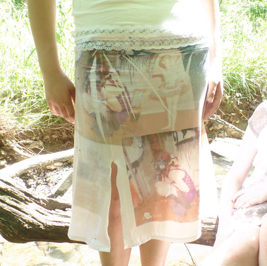 medium/large photo slip skirt