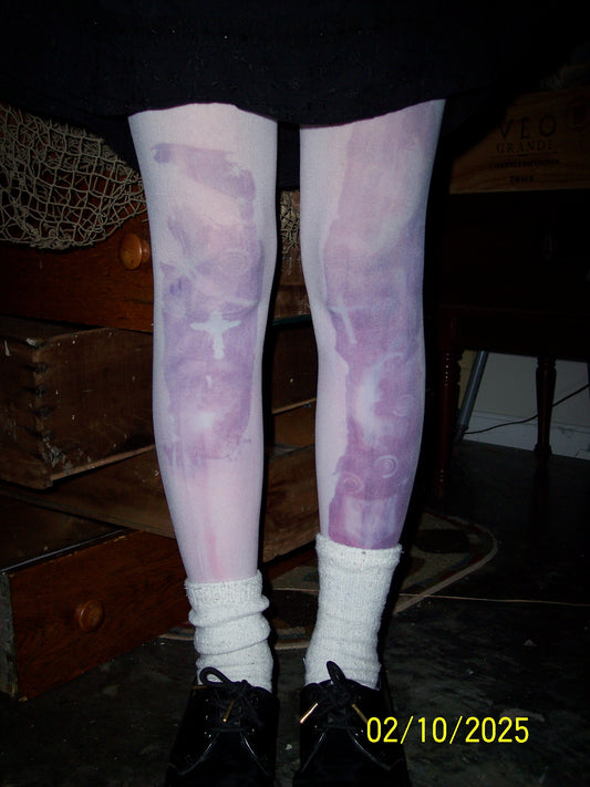 purple solar dye tights