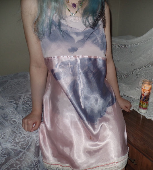 Medium solar dyed slip dress