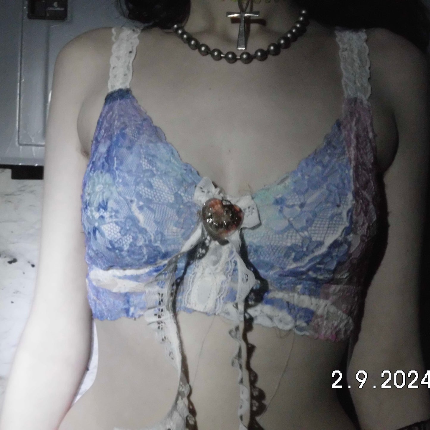 Small static bunny bralette