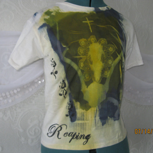 small reaping baby tee