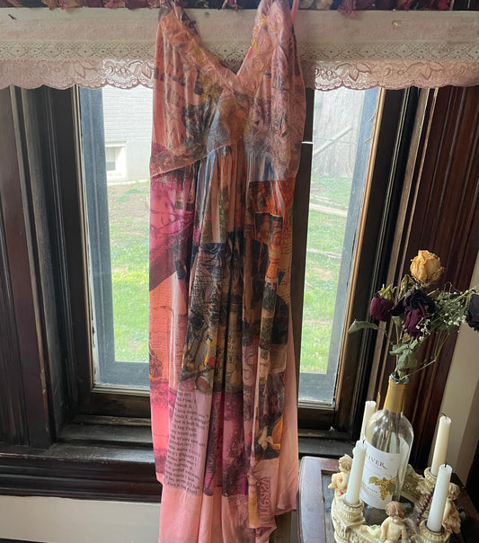 2 xl collage slip dress