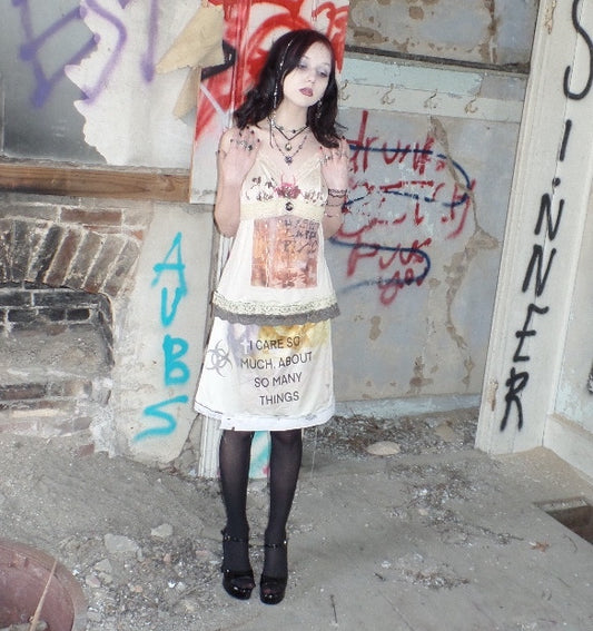 S/M I care biohazard slip skirt