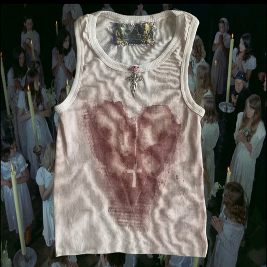 Skull heart tank medium ☆.∵*❜°☆.∵*❜°☆.∵*❜°☆.∵*❜°☆