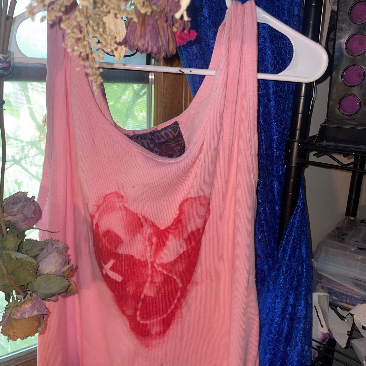 　 -ˏˋ♥̩͙♥̩̩̥͙♥̩̥̩ extra large solar dye heart tank